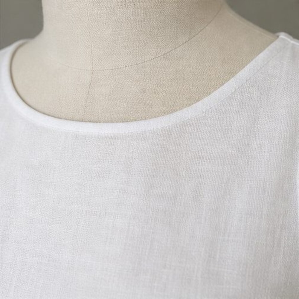 Taupe Ruffle Blouse - Picture 4 of 6